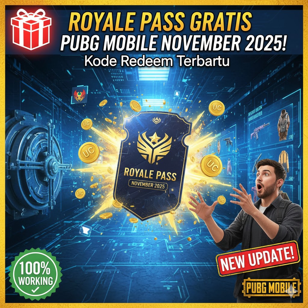Royale Pass Gratis PUBG Mobile November 2025: Kode Redeem Terbaru!