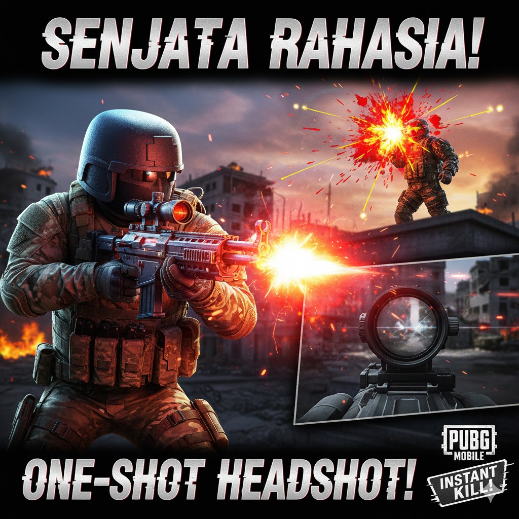 PUBG Mobile: Senjata Rahasia One-Shot Headshot Instan! AWM & Crossbow Meta 2025