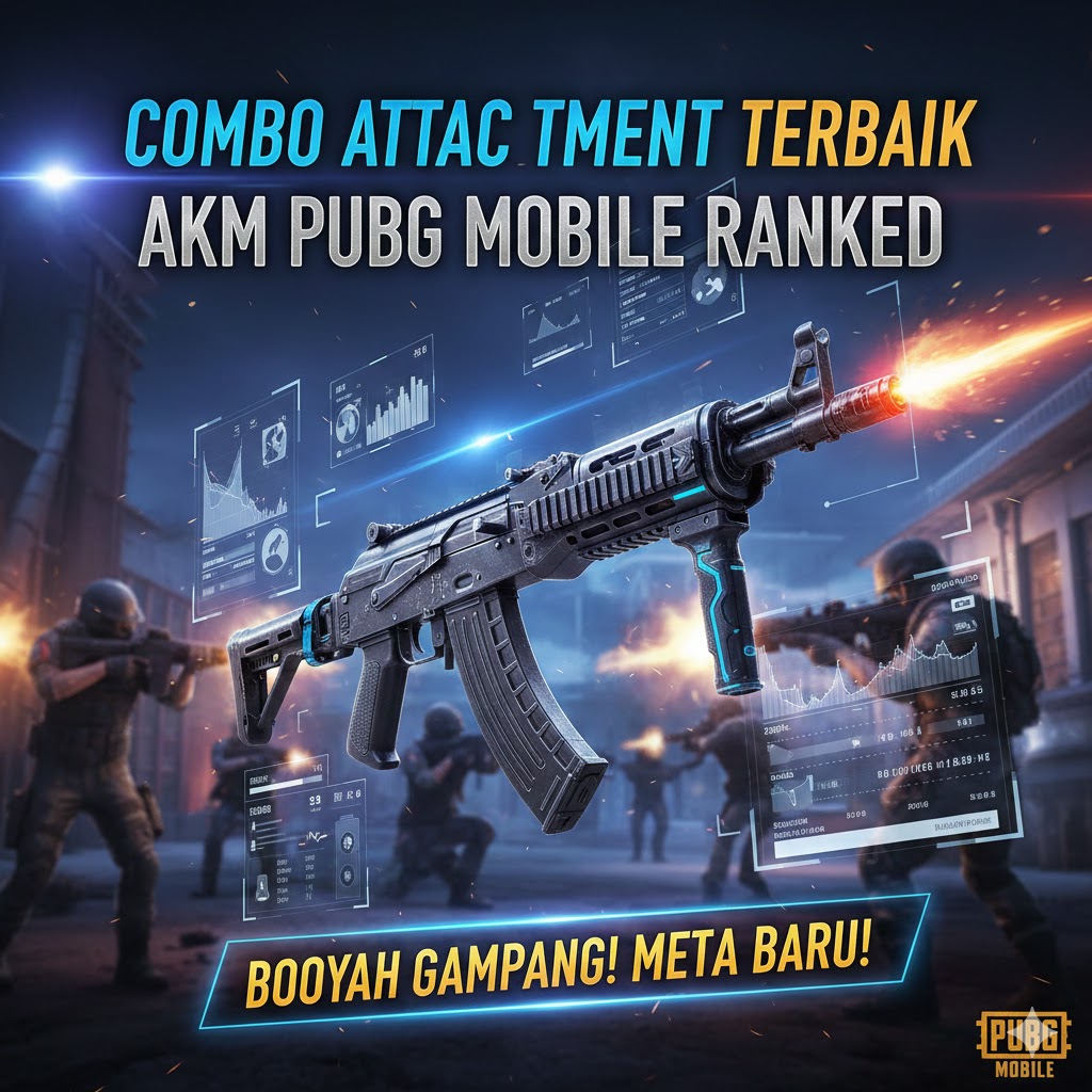 Combo Attachment Terbaik AKM PUBG Mobile Ranked