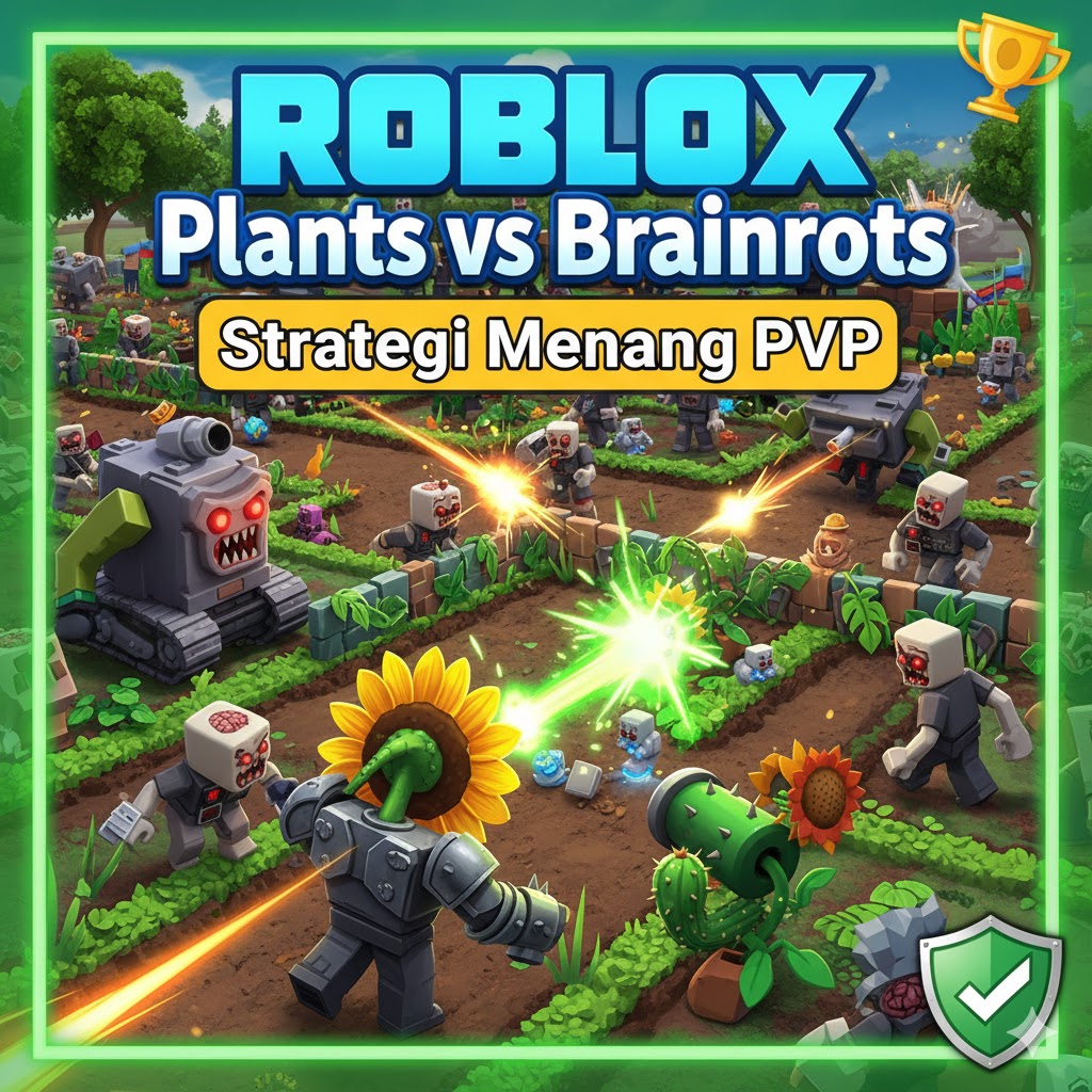 Roblox Plants vs Brainrots: Strategi Menang PvP