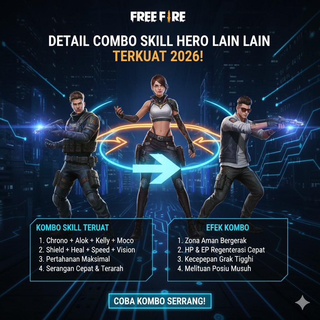 Strategi 1v3 Clutch Free Fire Heroic 2026!