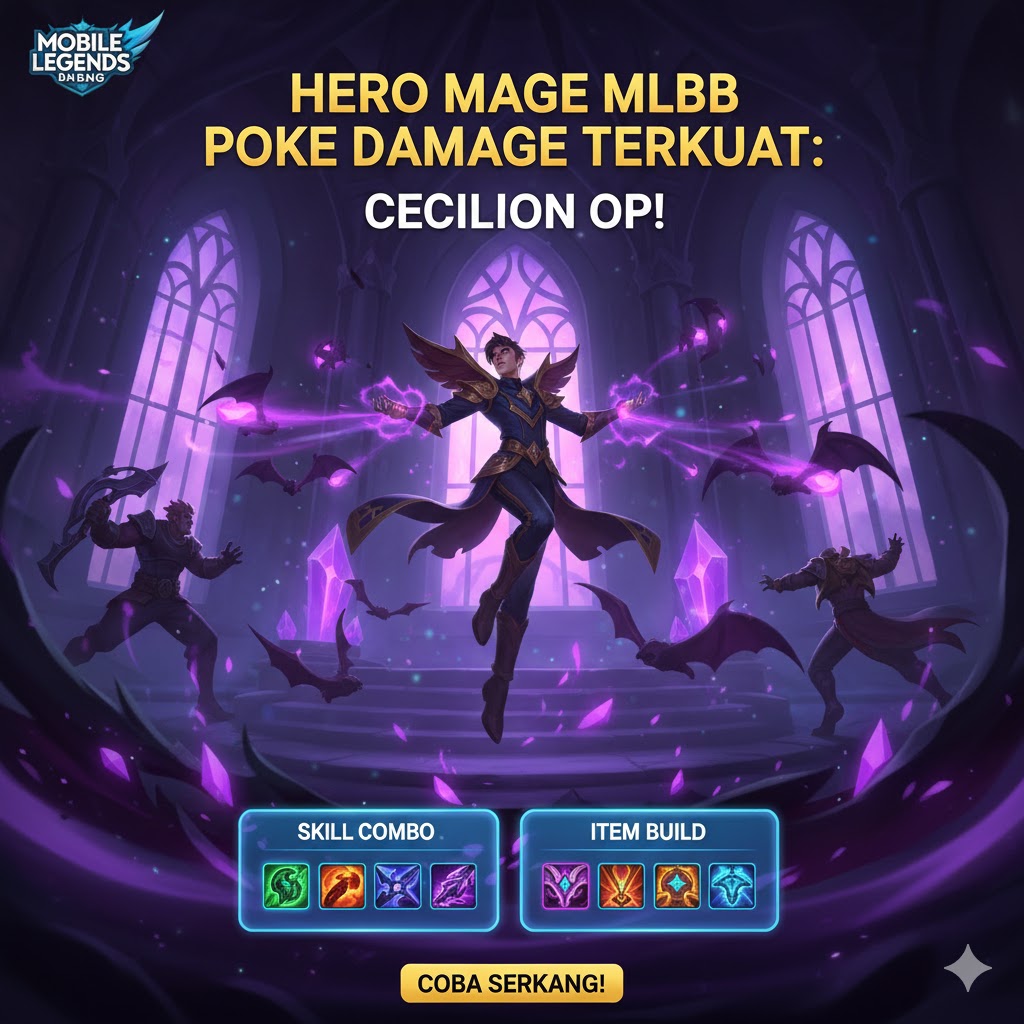 Hero Mage MLBB Poke Damage Terkuat: Cecilion OP!