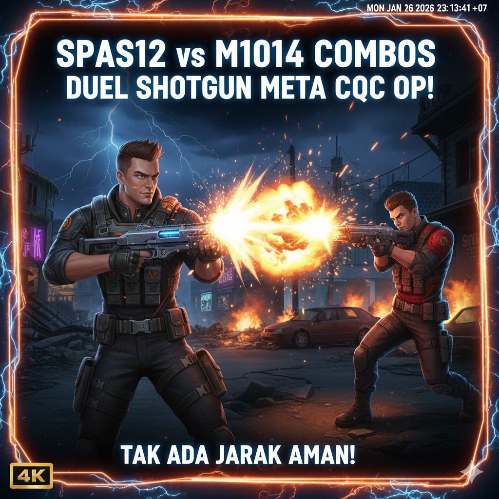 SPAS12 vs M1014 Combos Free Fire 2026: Duel Shotgun Meta CQC OP!