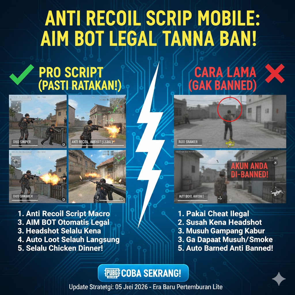 Anti Recoil Script PUBG Mobile: Aim Bot Legal Tanpa Ban!