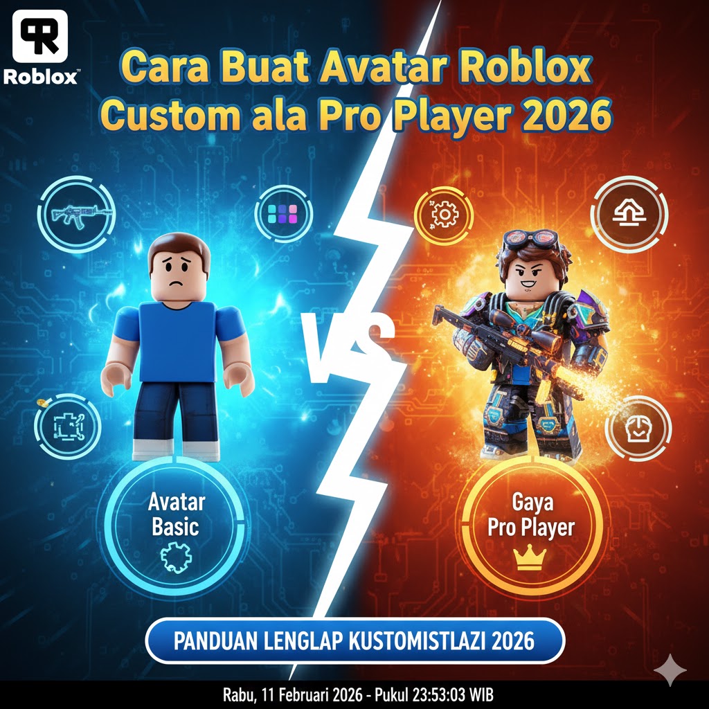 Cara Buat Avatar Roblox Custom ala Pro Player 2026