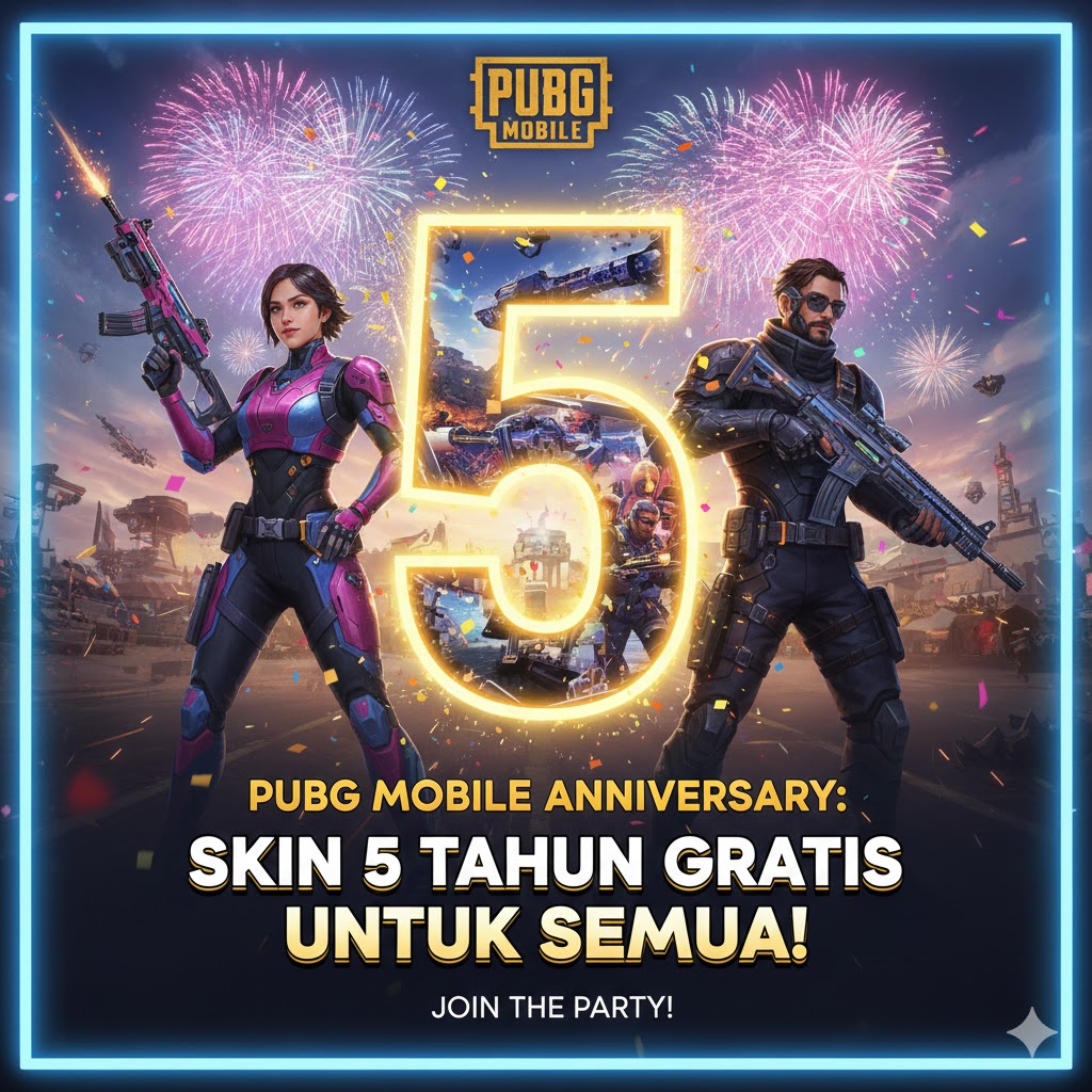 PUBG Mobile Anniversary: Skin 5 Tahun Gratis untuk Semua!