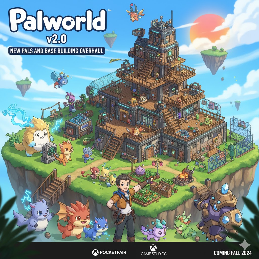 Palworld v2.0: New Pals dan Base Building Overhaul