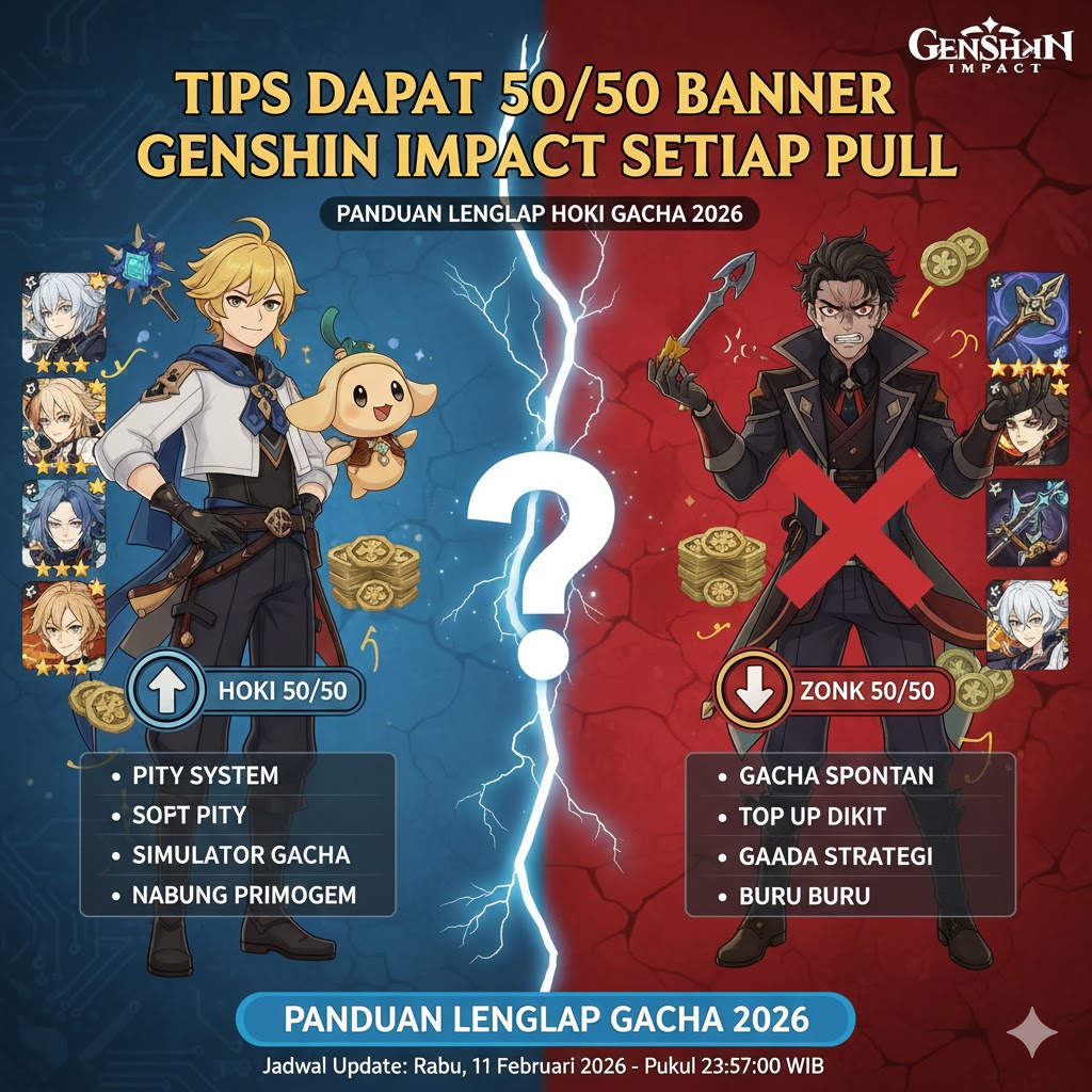 Tips Dapat 50/50 Banner Genshin Impact Setiap Pull