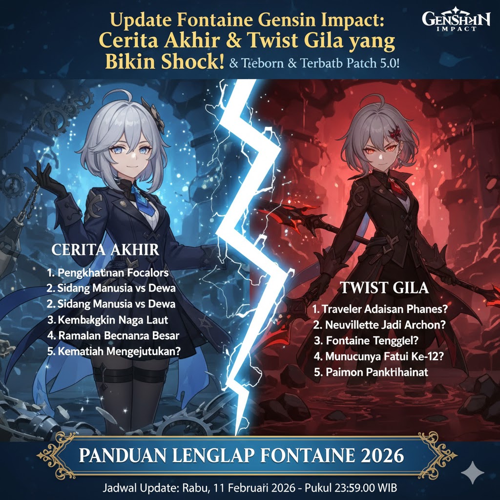 Update Fontaine Genshin Impact: Cerita Akhir & Twist Gila yang Bikin Shock!